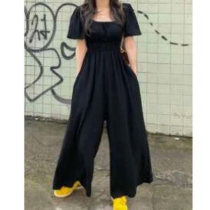 Dazy Square Neck Wide Leg Jumpsuit